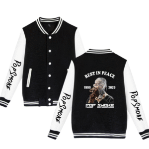 Pop Smoke Hip Hop Jackets - Pop Smoke Baseball Jacket