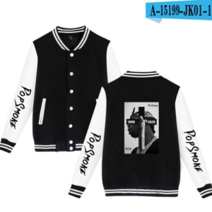 Pop Smoke Hip Hop Jackets - Pop Smoke Baseball Jacket Fashion